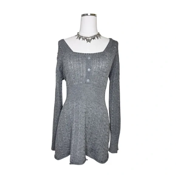VENUS | Dresses | Venus Gray Baby Doll Long Sleeve Cable Knit Mini Sweater Dress Size Large | Poshmark VENUS | Dresses | Venus Gray Baby Doll Long Sleeve Cable Knit Mini Sweater Dress Size Large | Poshmark